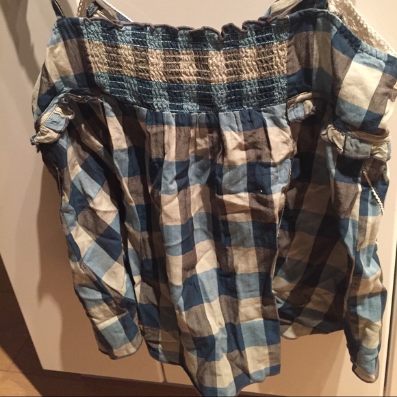 Ralph Lauren Denim&Supply Plaid Crinkle Cami Sm - Picture 3 of 5